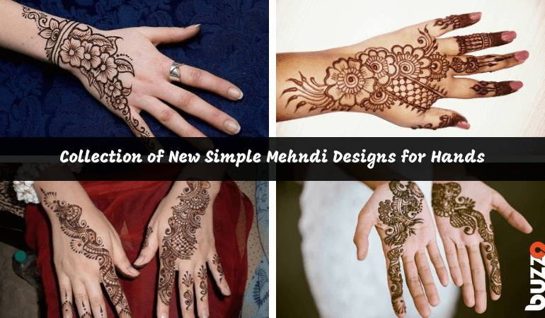 Collection of New Simple Mehndi Designs for Hands